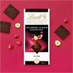 Lindt Excellence Cranberry Almond hazelnut Chocolate Imported